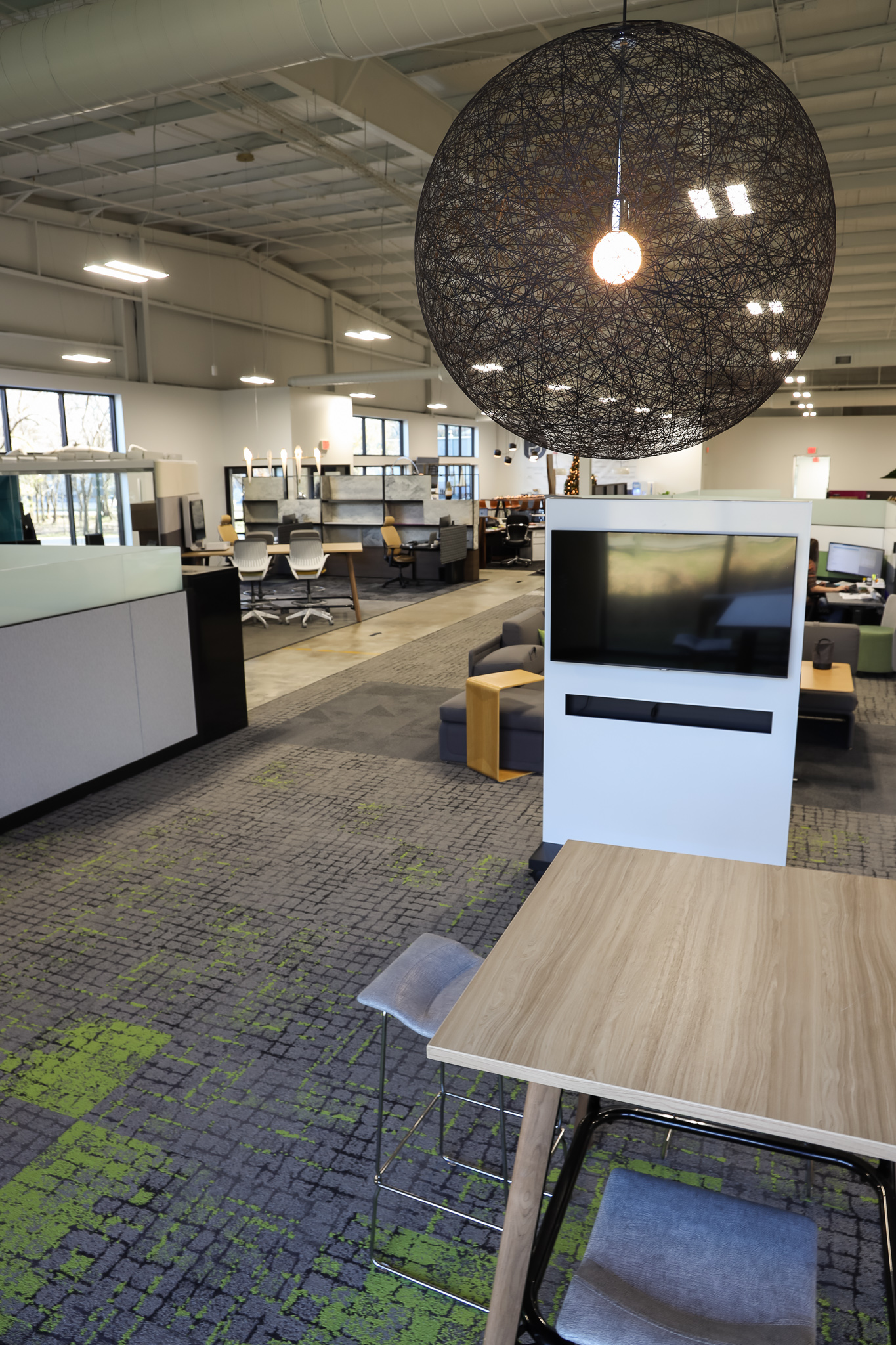 Wide angle showroom picture