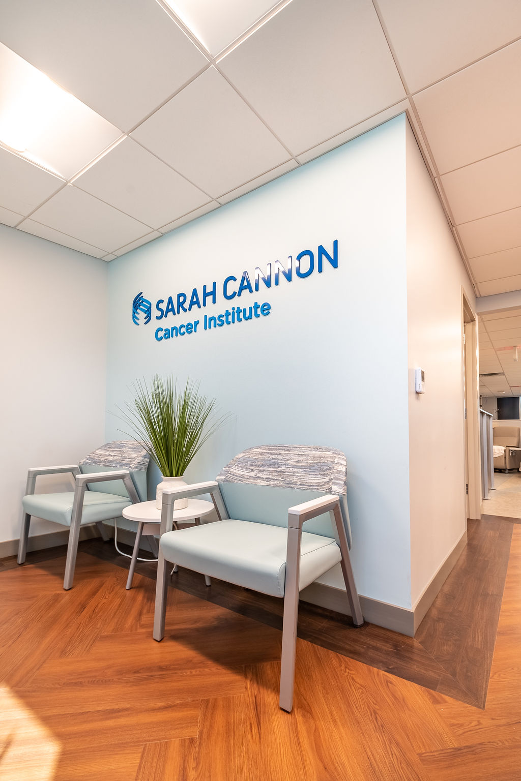 infusion center reception area